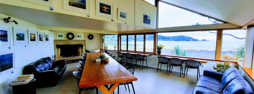 Dining area with sea view