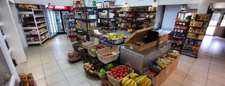 A well-stocked grocery store